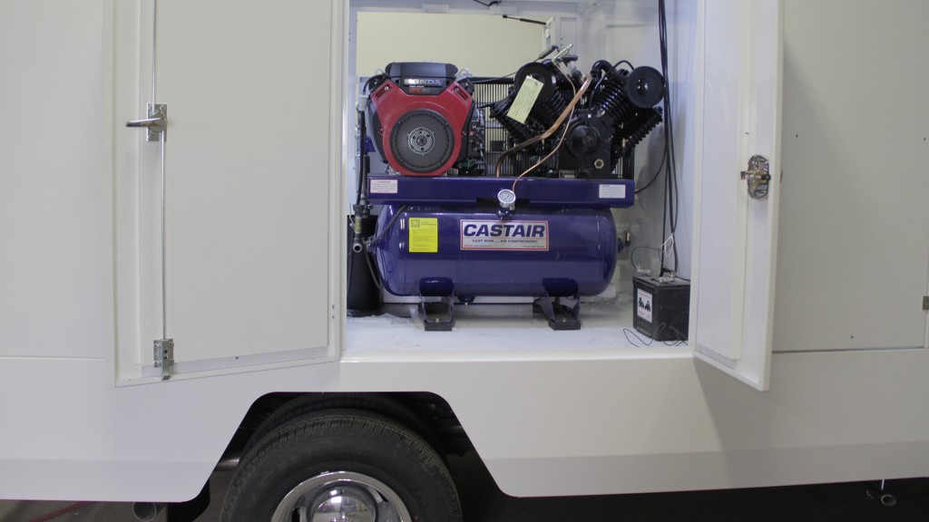 CASTAIR 43 CFM unit installed in the H1 Duct Truck