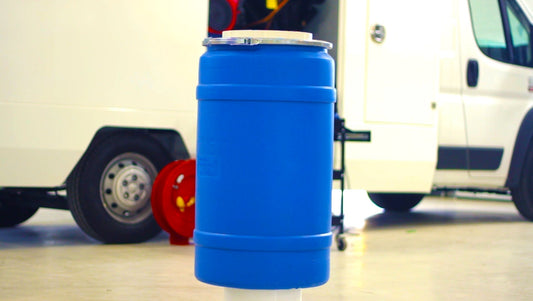 Clean Out Bin on the H1/H2 Duct Truck