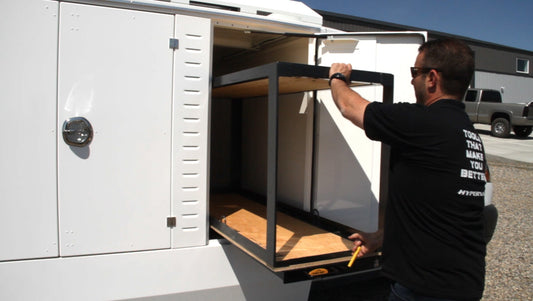 Slide Out Cargo Bed on the H1 & H2 Duct Truck