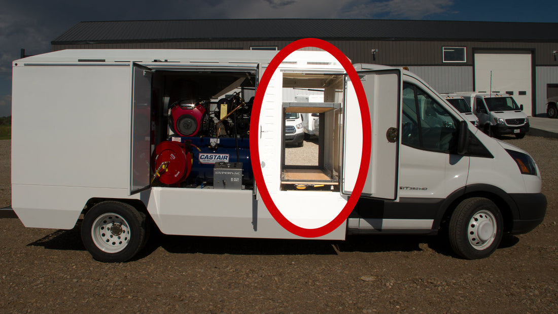 The Storage Bay on the H1 and H2 Duct Truck