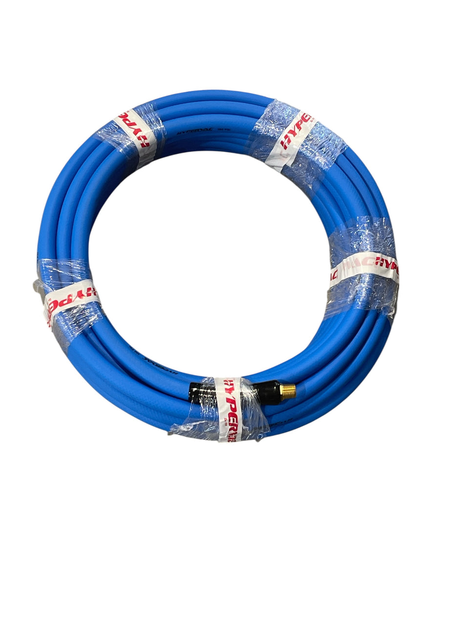 50 Ft x 1/2" Hybrid Blue Air Hose with Bend Restrictors (HT327-A)
