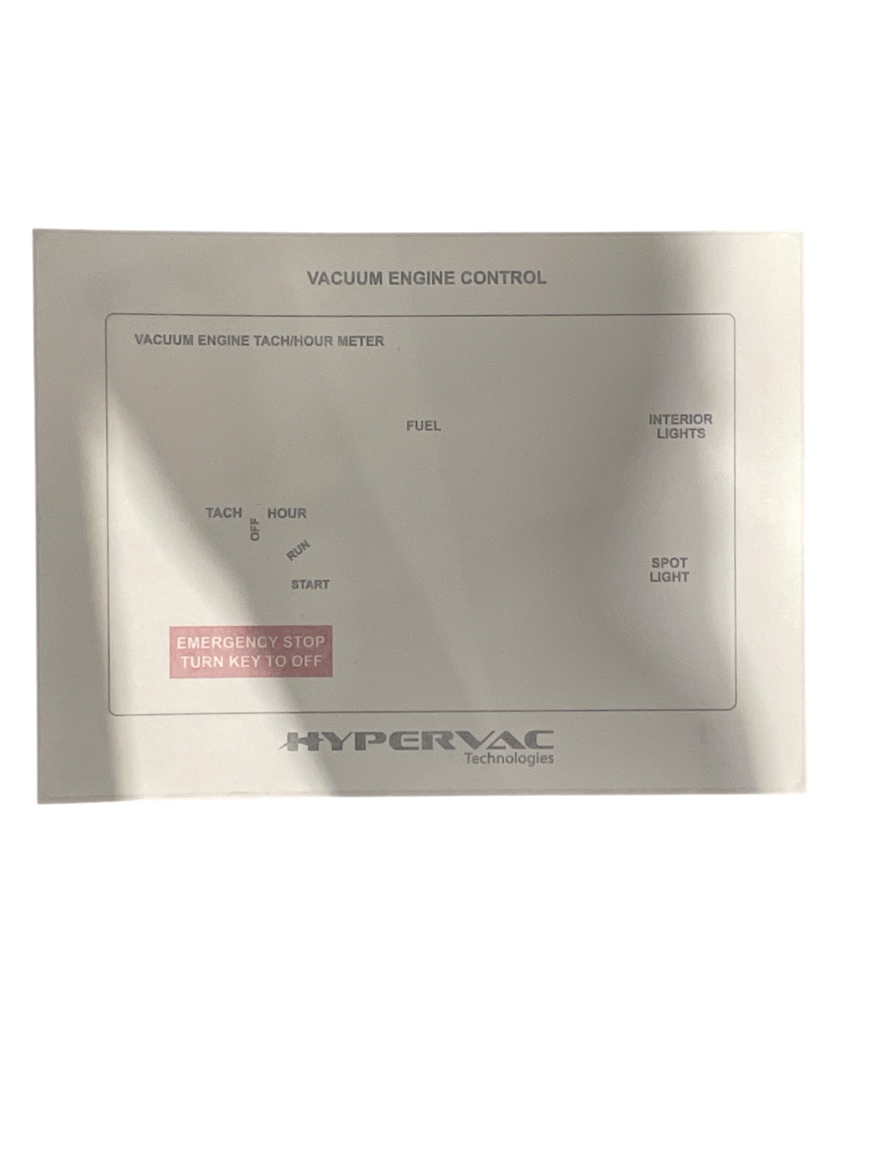 New Style Control Box Decal (HT564)