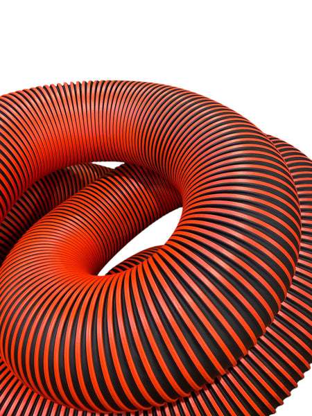 8" TPRW Hose Black with Orange Wear Strip (TL020)