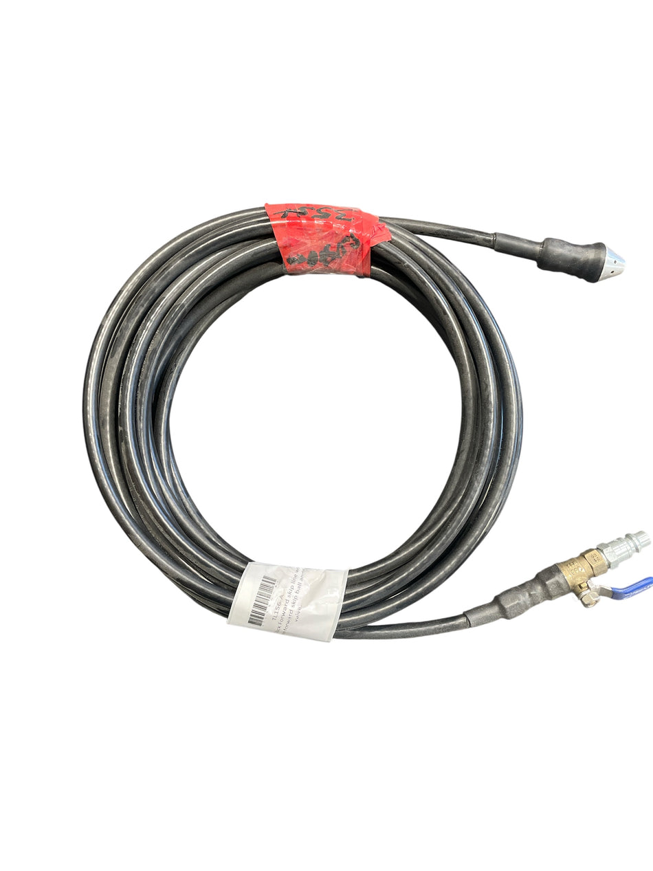 35 FT Black Forward Skip Line with Ball and Valve (TL156-A)