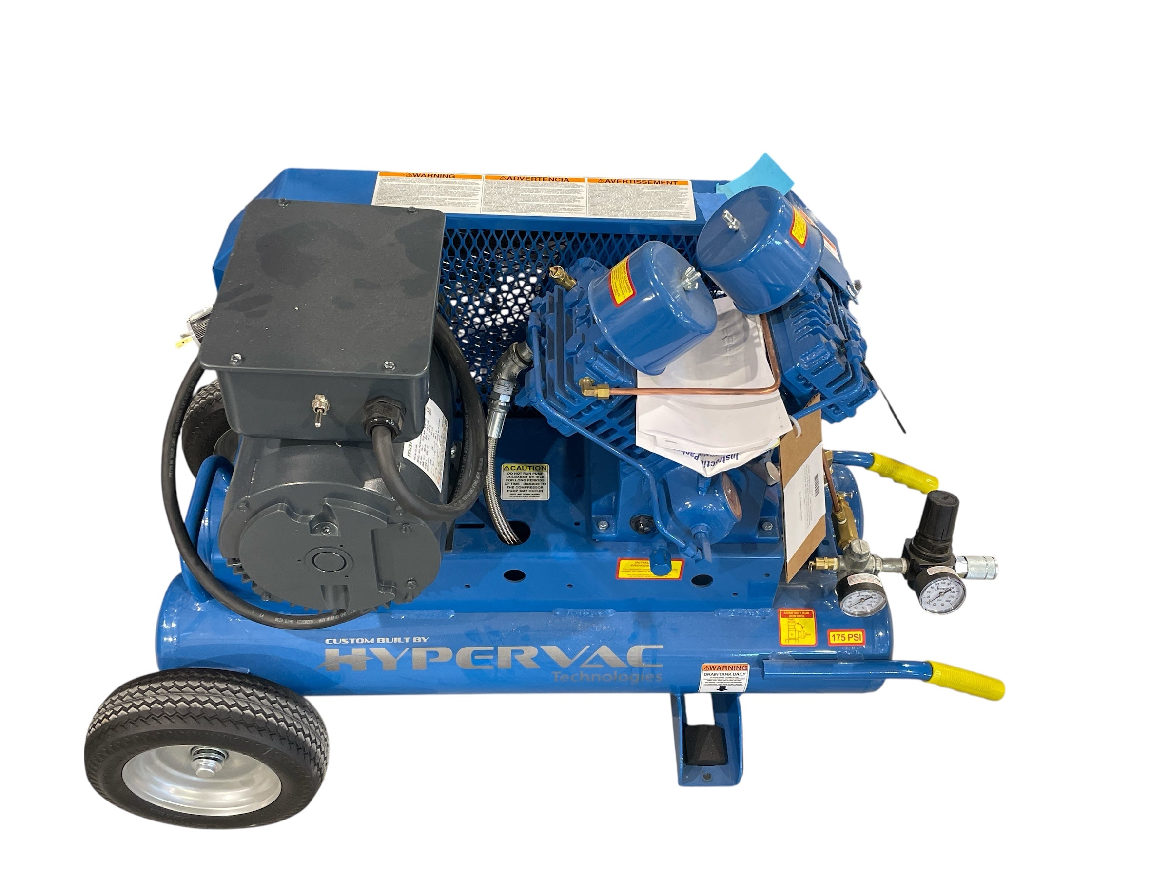 220V Portable Two-Stage Compressor 15.5 CFM – 2 × 4 Gallon Tanks (TL174)