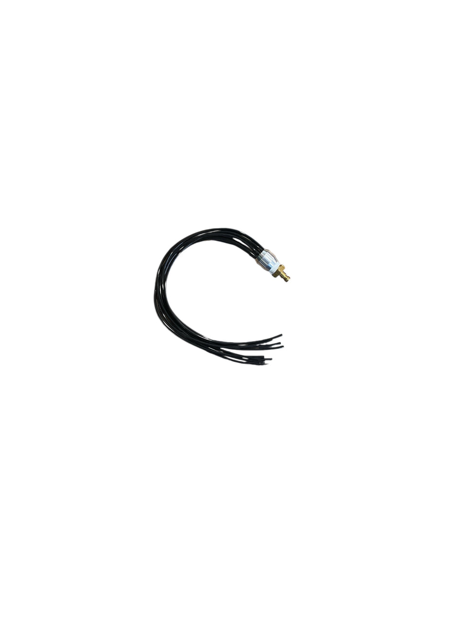 14" Octopus Low Pressure Predator Whip 8 Black Whips (TL180)