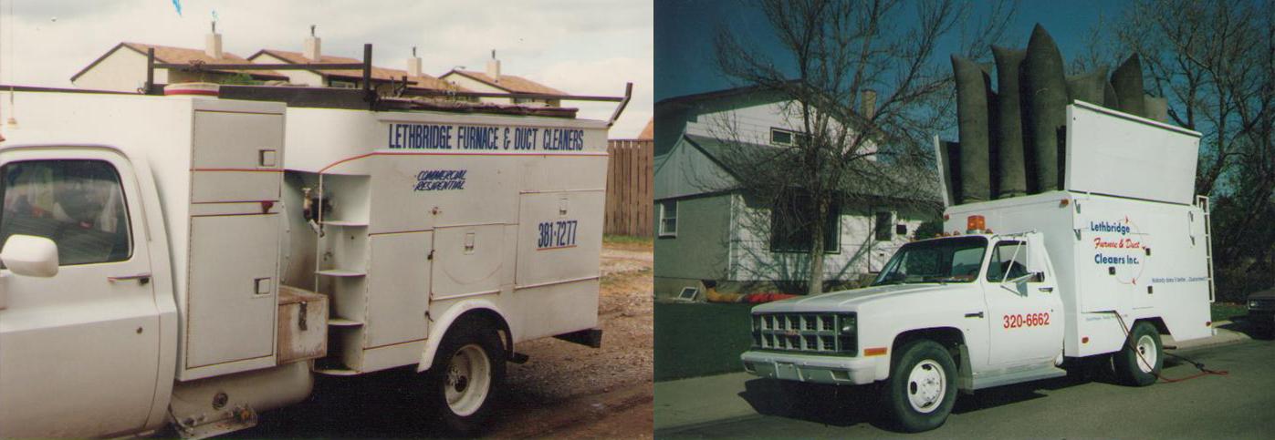 Old Lethbridge Furnace and Duct cleaners truck